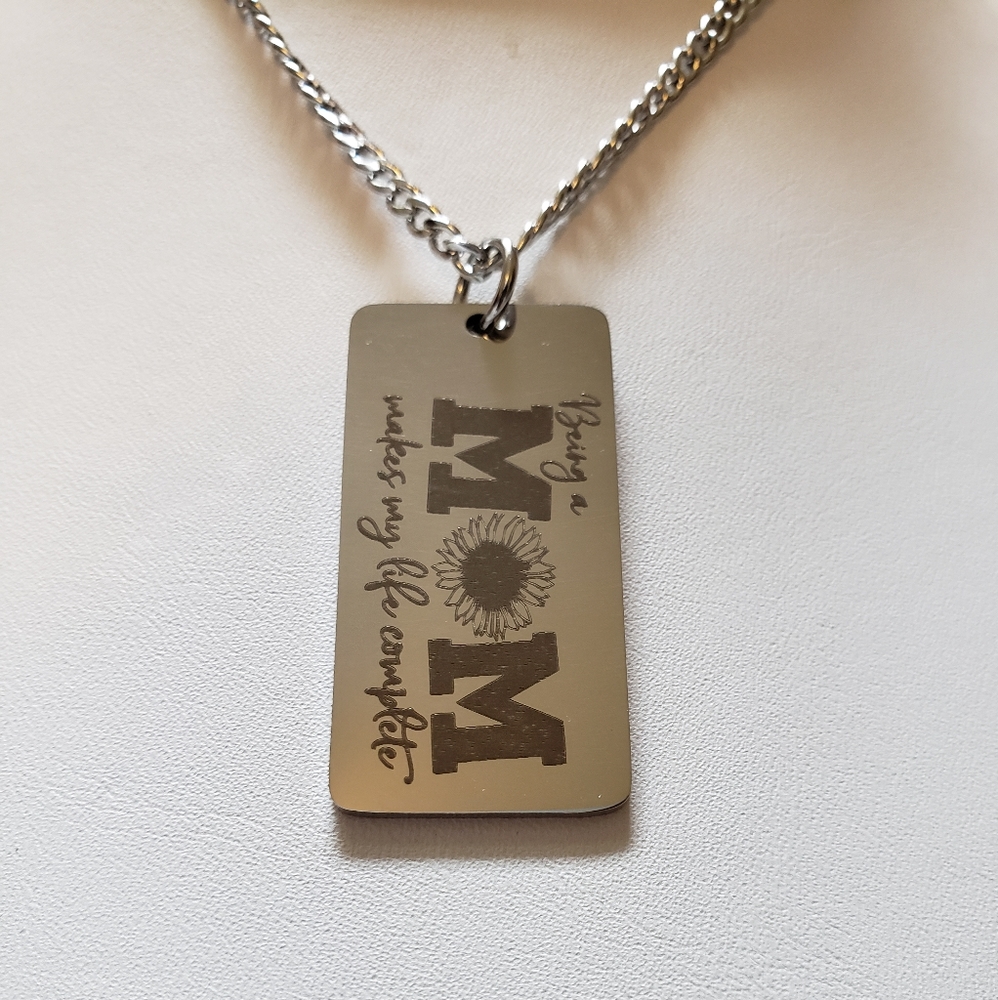 "Being A Mom...." Pendant Necklace